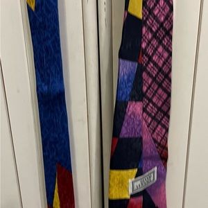 Vintage Gianni Versace Multi Color Silk Neck Tie